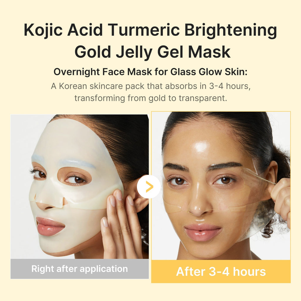 Kojic Acid Turmeric Gold Jelly Gel Mask - Beauty Routine Ready