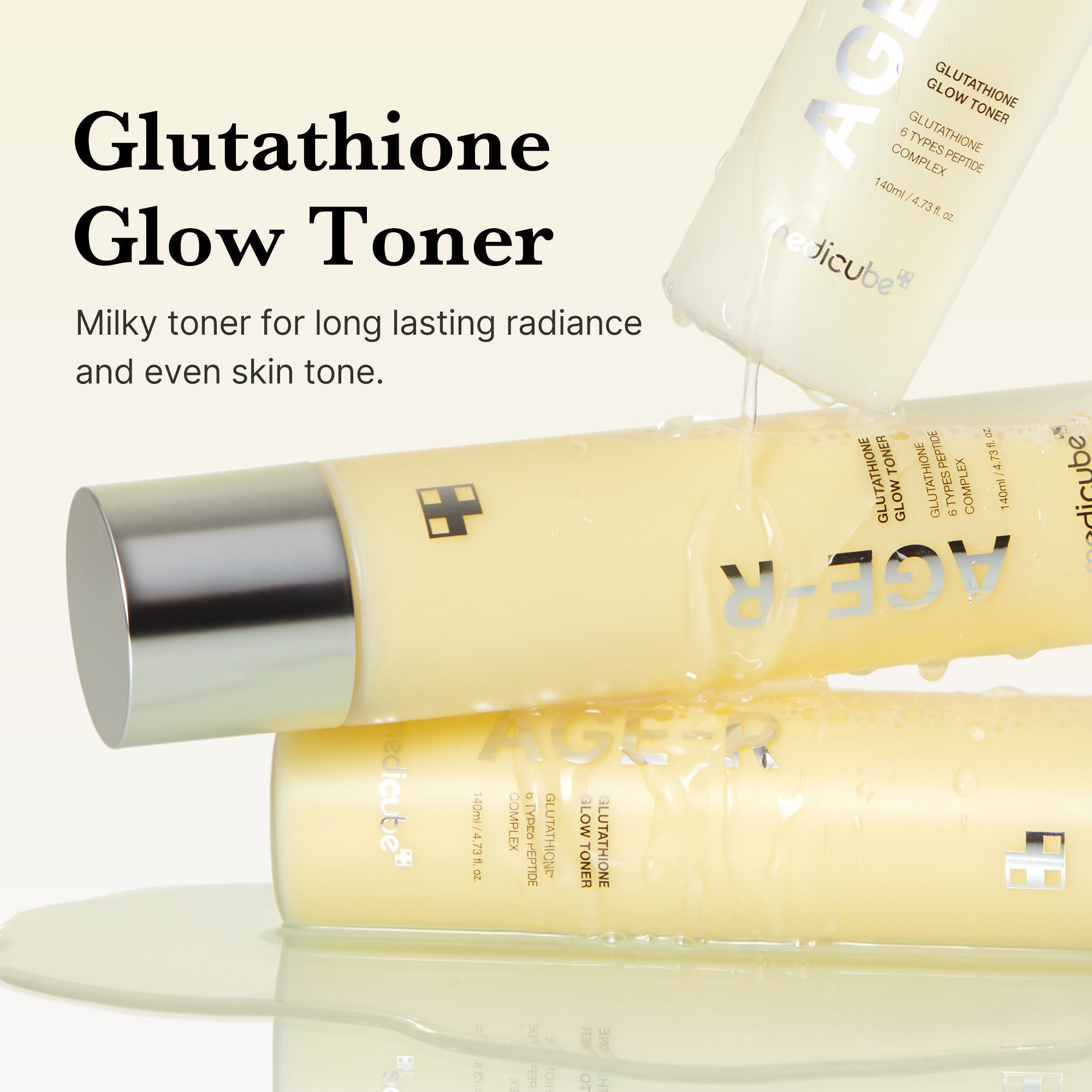 AGE-R Glutathione Glow Milk Toner - Daily Glow Essential