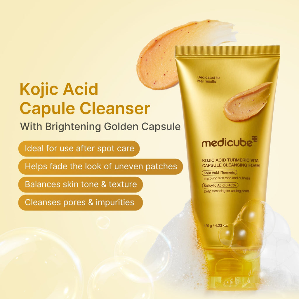 Kojic Acid Turmeric Vita Capsule Foam Cleanser - Smooth Skin Feel