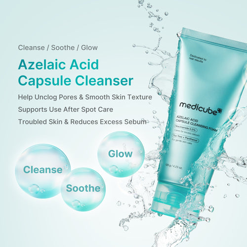 Azelaic Acid Capsule Foam Cleanser - Your Glow Care