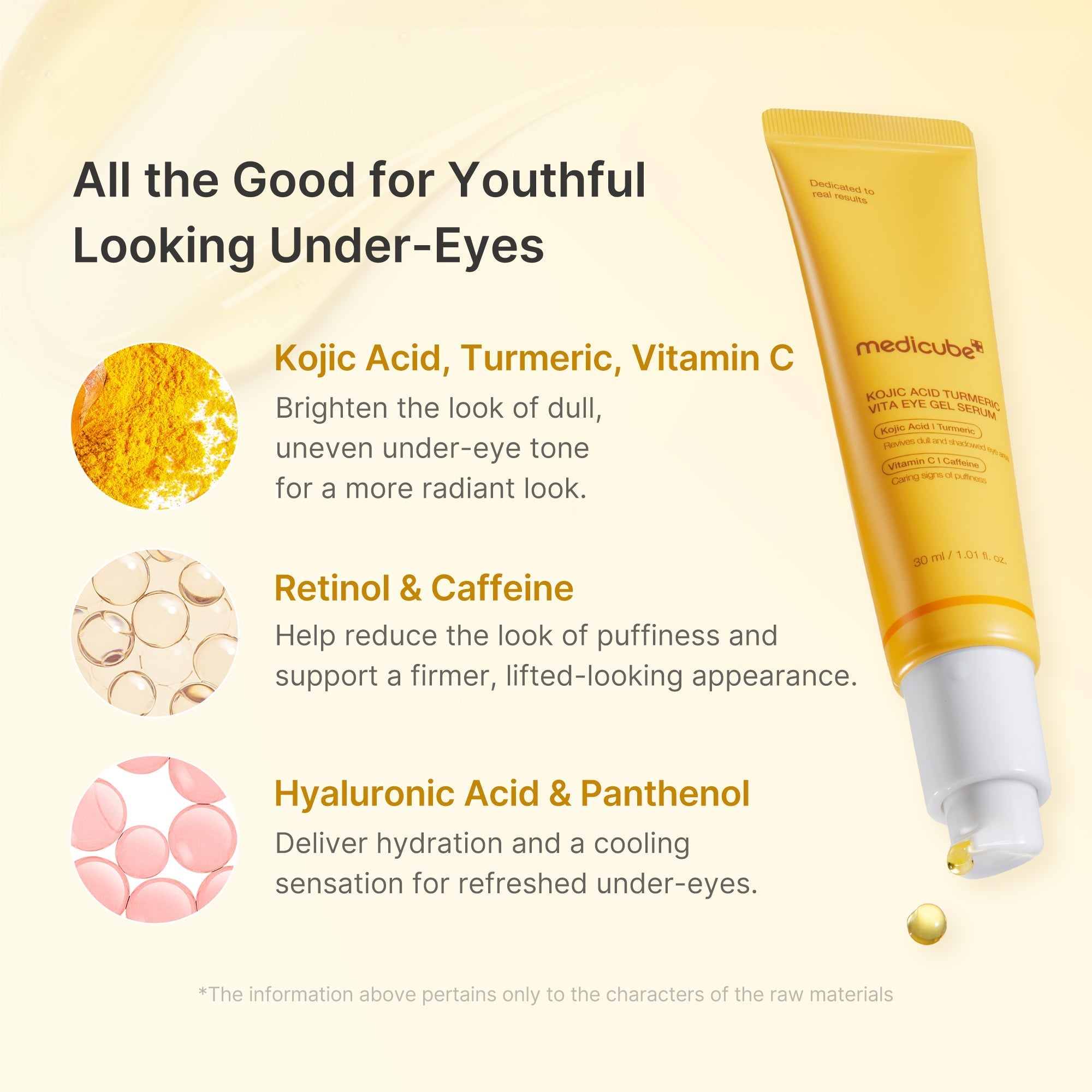 Kojic Acid Tumeric Eye Gel Serum - Beauty Care Daily