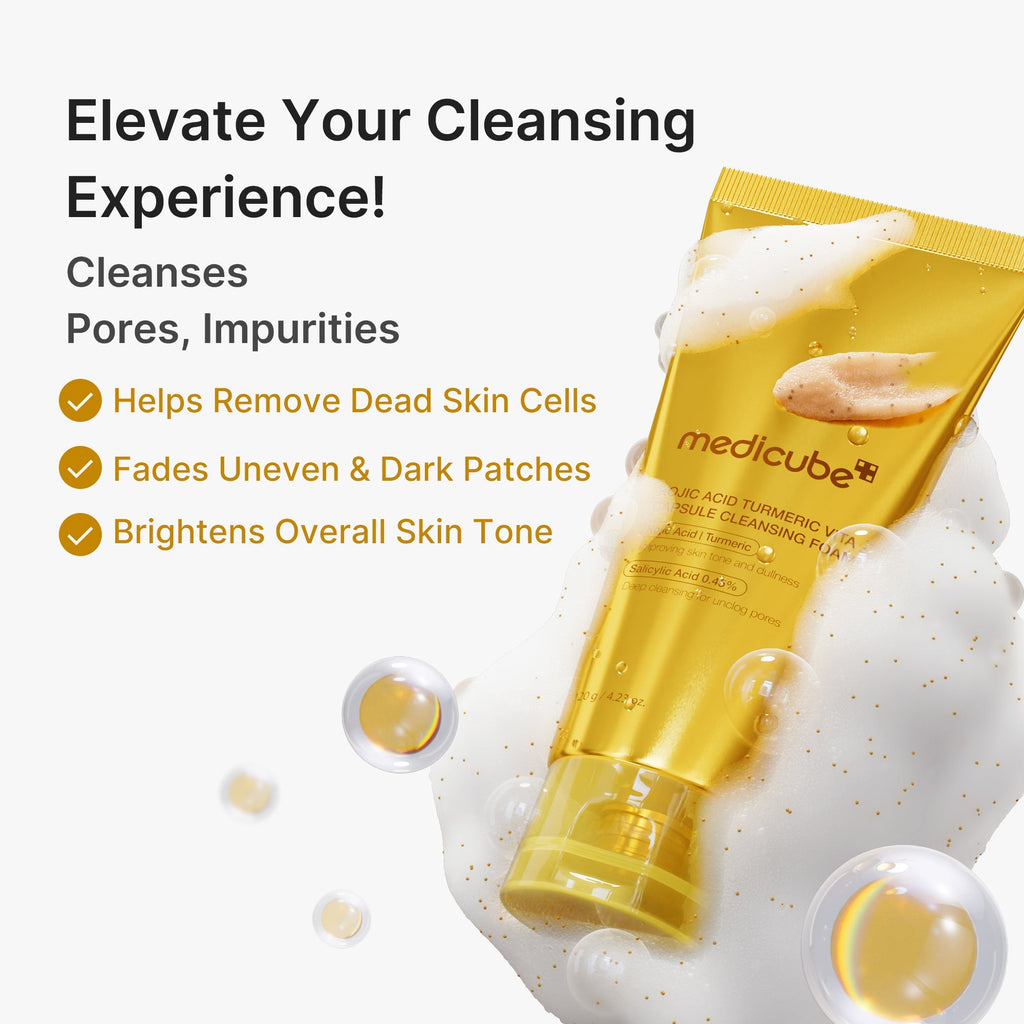 Kojic Acid Turmeric Vita Capsule Foam Cleanser - Smooth Skin Feel