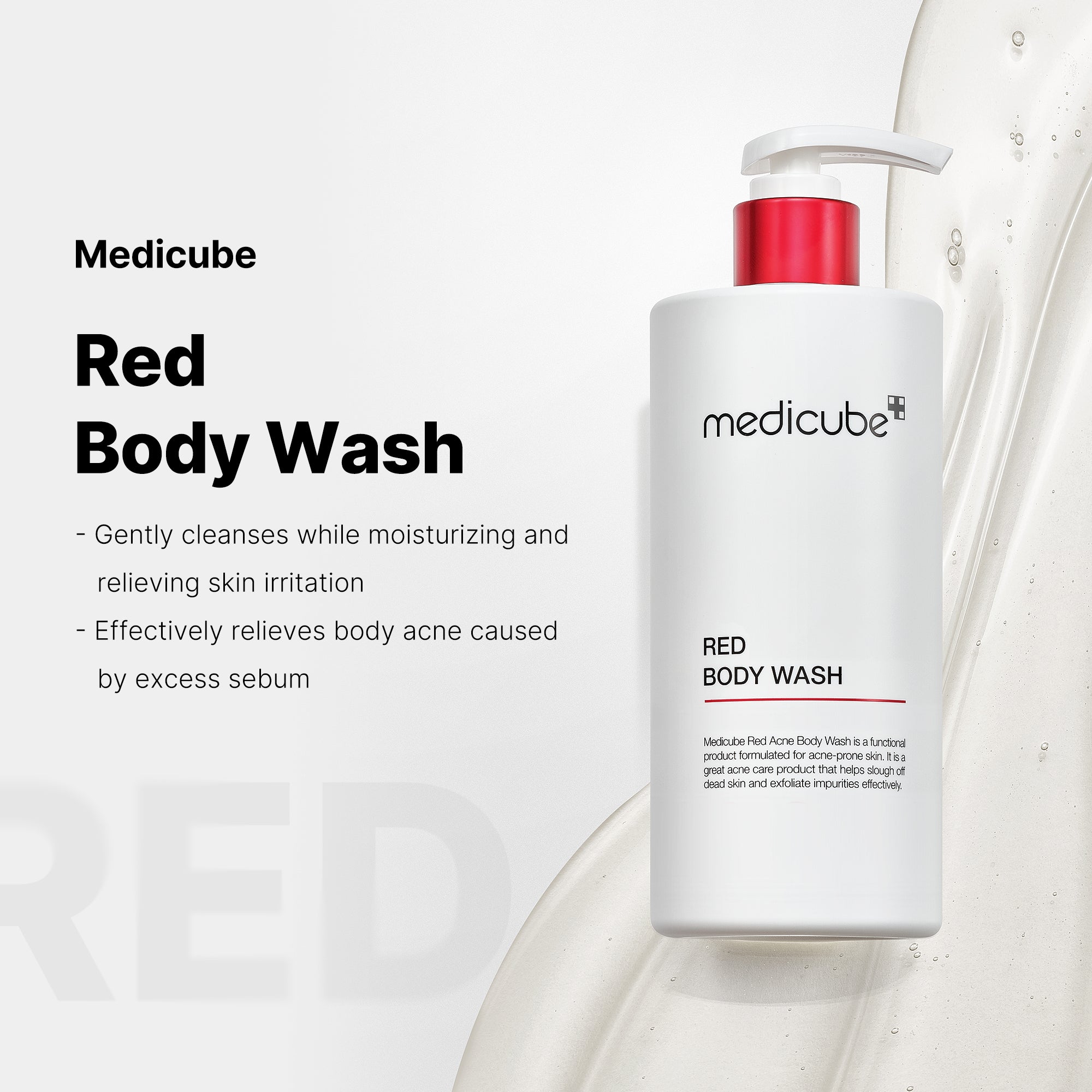 Red Body Wash - K-Beauty Essential