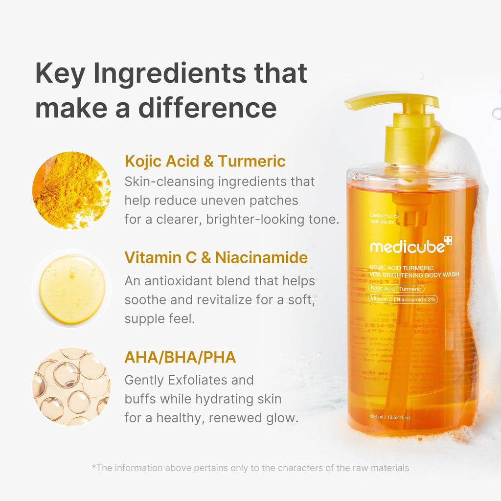 Kojic Acid Turmeric Brightening Body Wash - Easy Daily Care