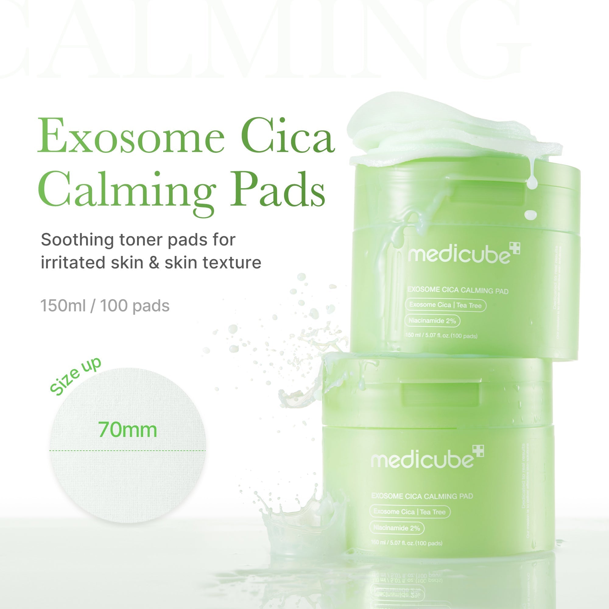 Exosome Cica Calming Toner Pads - Daily Beauty Care
