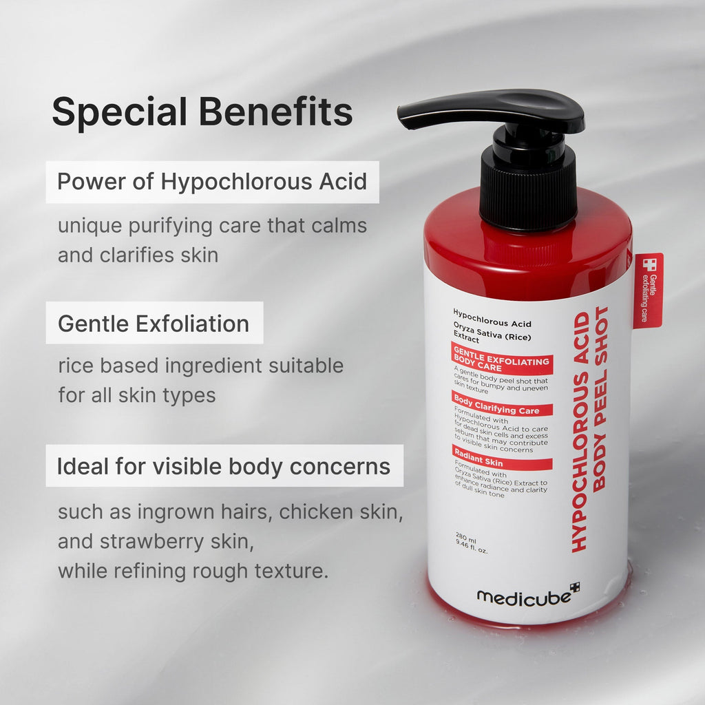 Hypochlorous Acid Rice Body Peel Shot - Daily Face Routine