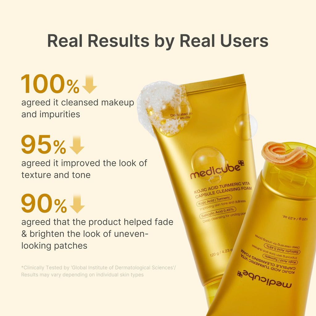 Kojic Acid Turmeric Vita Capsule Foam Cleanser - Smooth Skin Feel