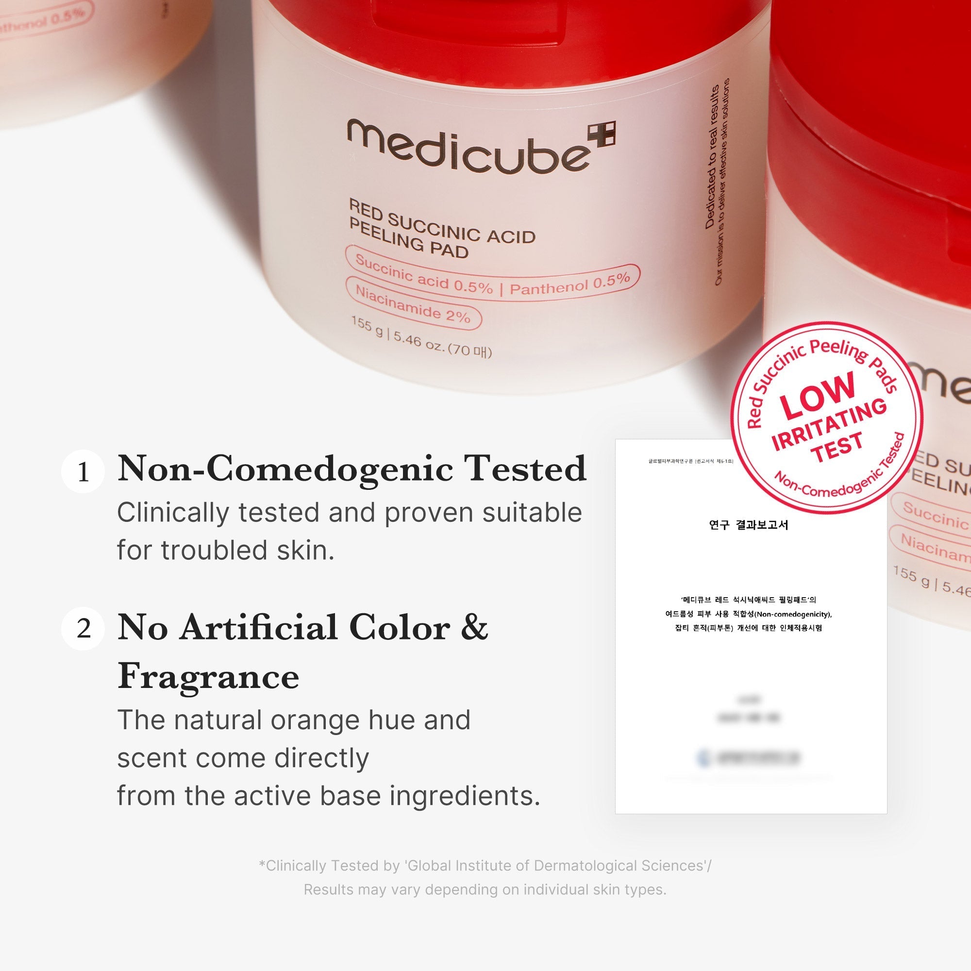 Red Succinic Acid Panthenol Pads - Your K-Beauty Pick