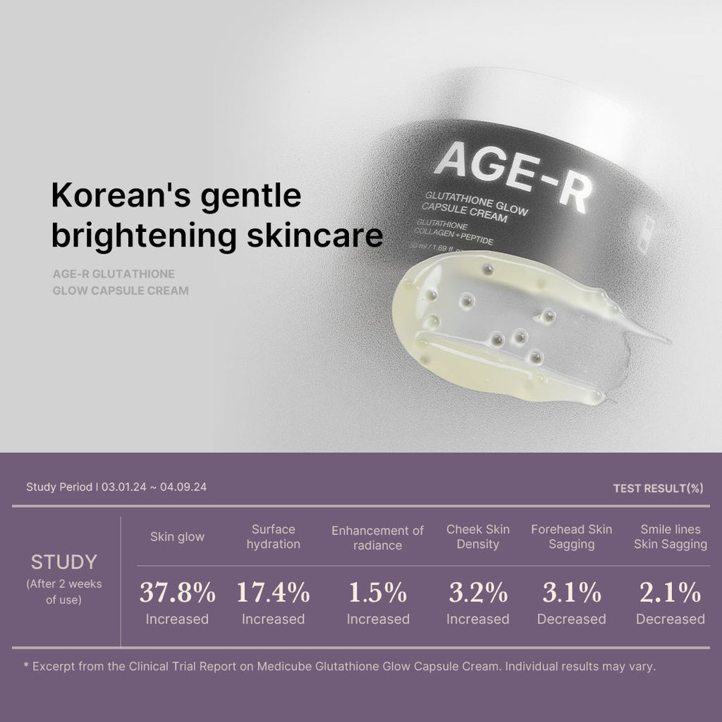 AGE-R Glutathione Glow Capsule Cream - Hydration Routine