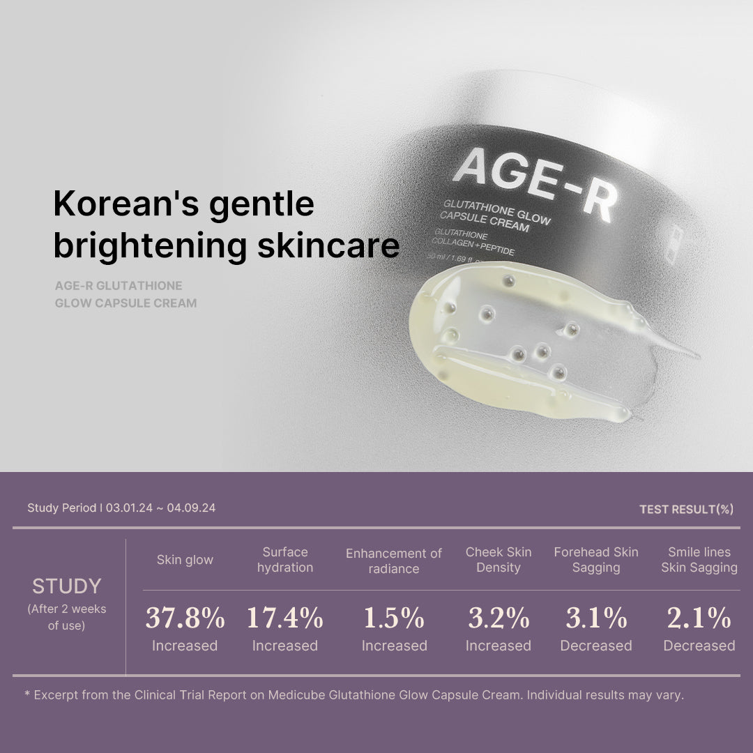 AGE-R Glutathione Glow Capsule Cream - Hydration Routine