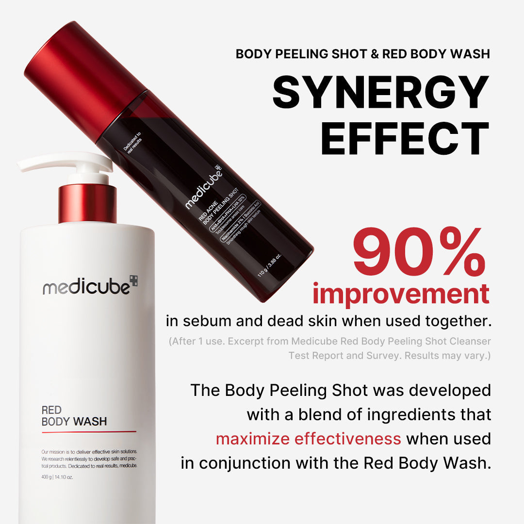 Red Body Peeling Shot Cleanser - Hydration Essential