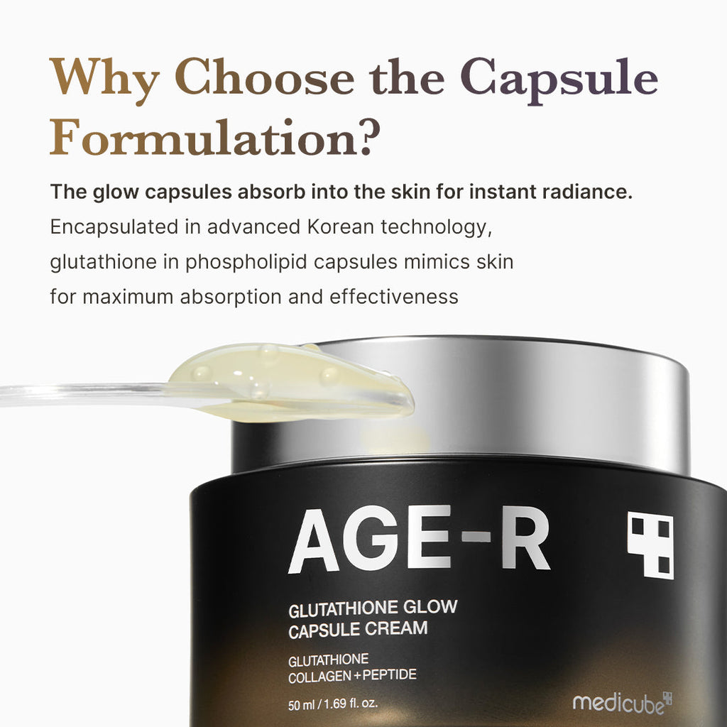 AGE-R Glutathione Glow Capsule Cream - Hydration Routine