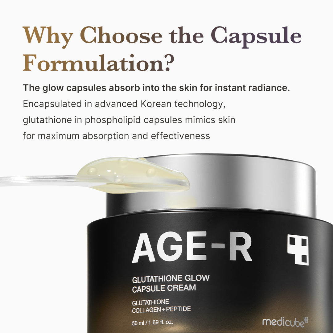 AGE-R Glutathione Glow Capsule Cream - Hydration Routine