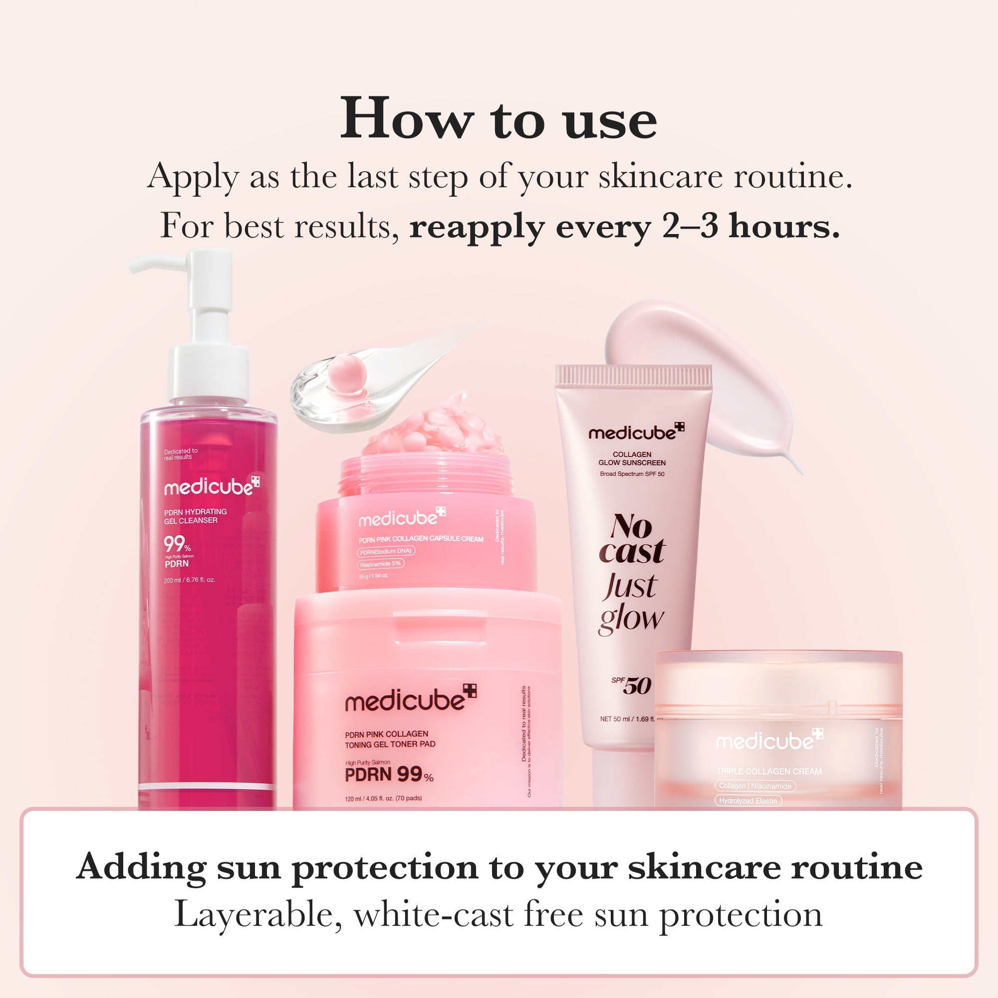 No Cast Just Glow Collagen Sunscreen - Ready for Daily Glow