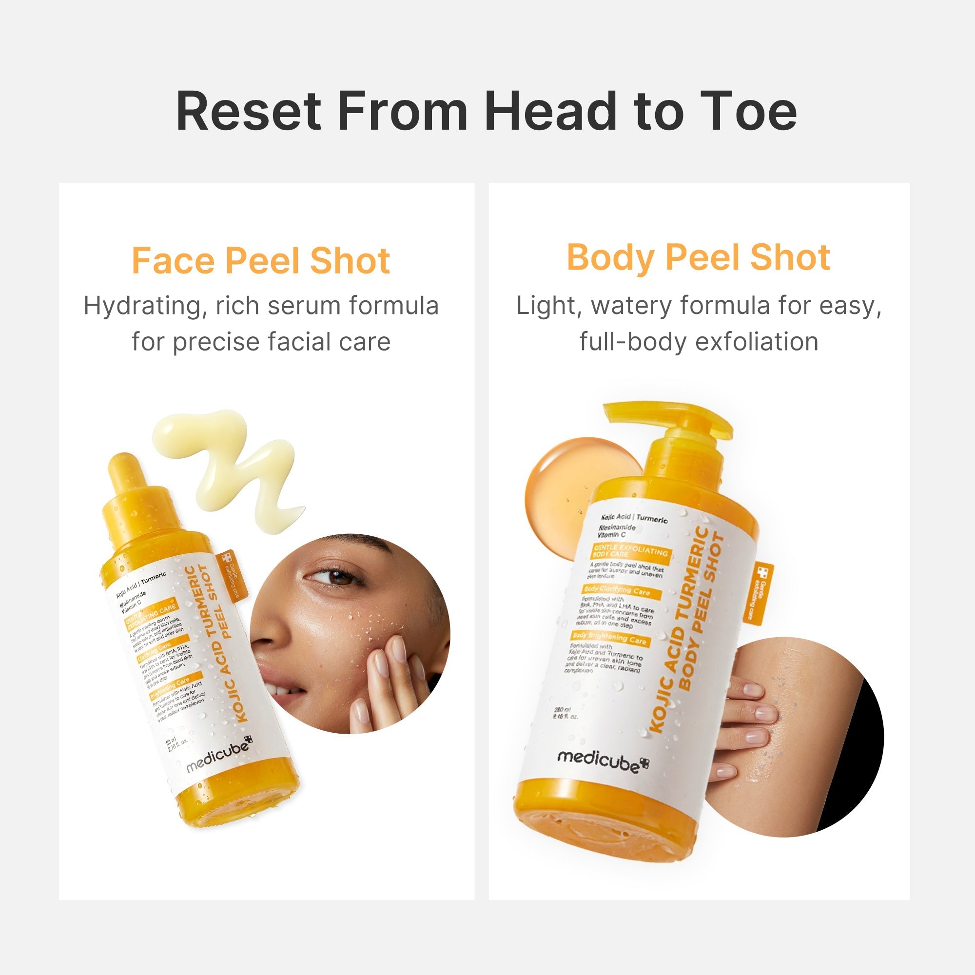 Kojic Acid Turmeric Body Peel Shot - Daily Beauty Care