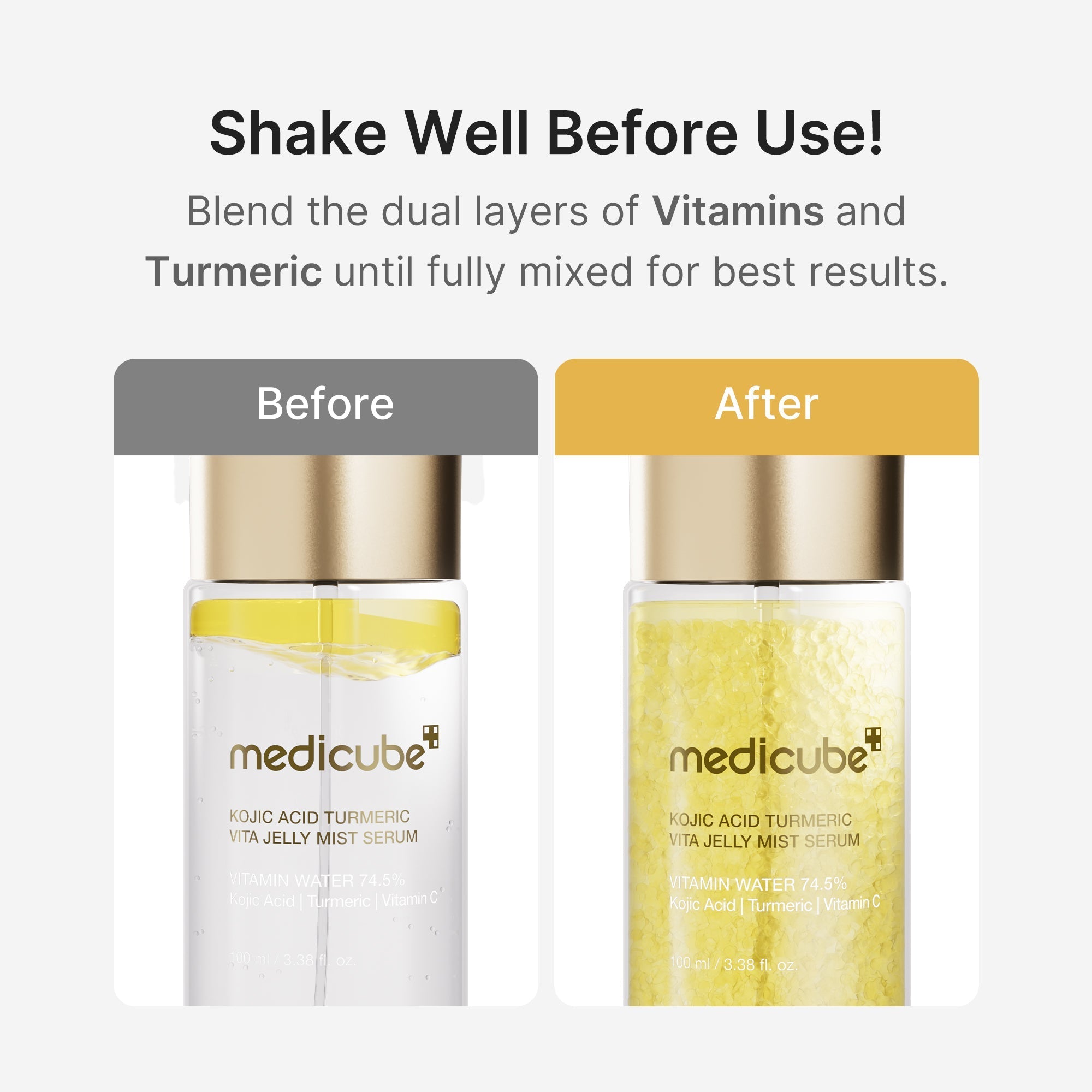 Kojic Acid Turmeric Vitamin Gold Jelly Mist Serum - Better Daily Care