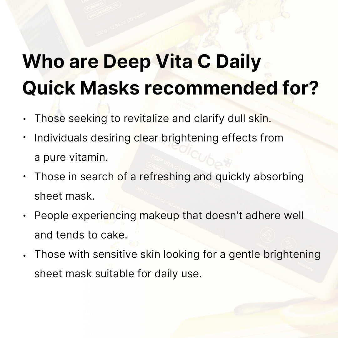 Deep Vita C Daily Quick Masks - Skin Refresh Daily