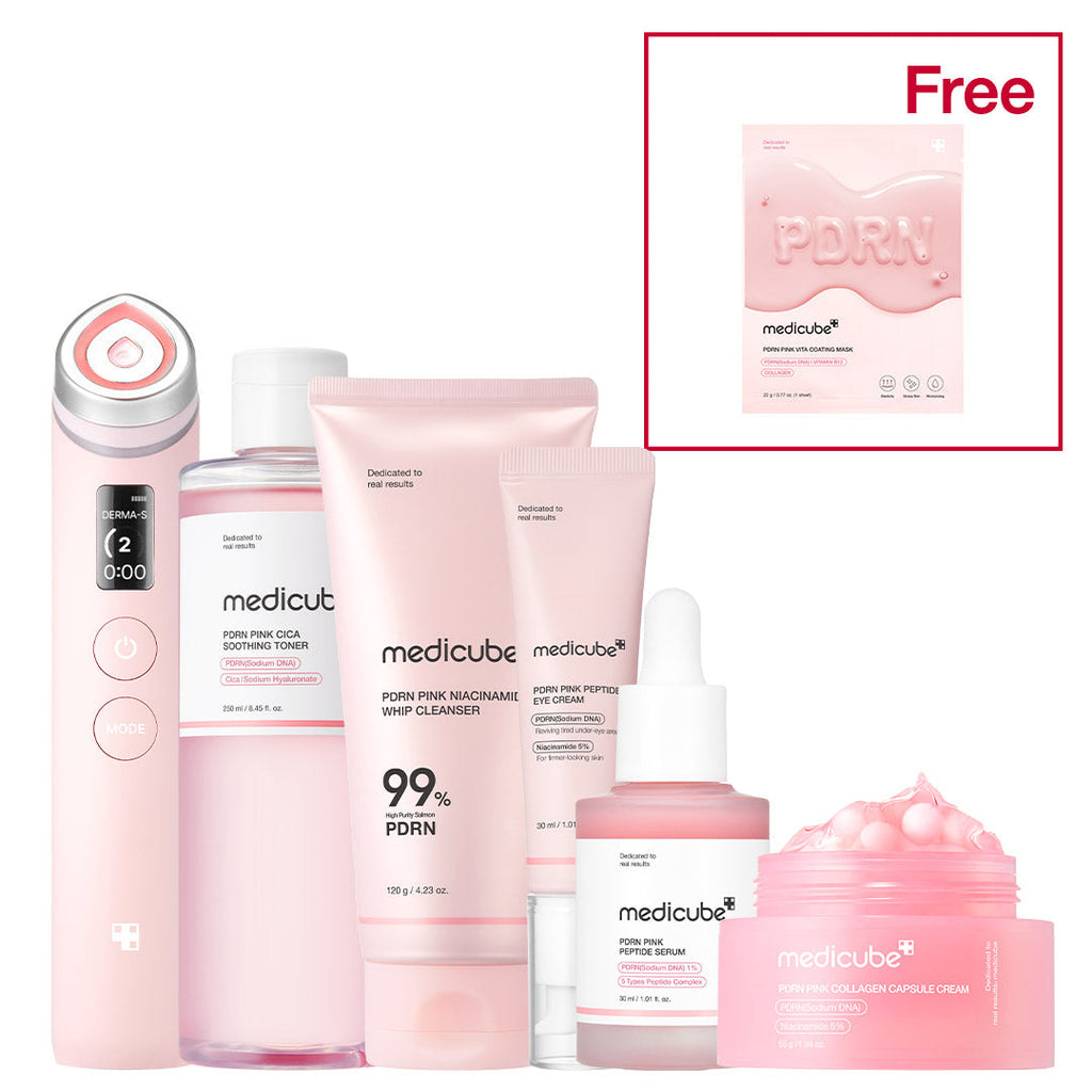 PDRN Pink Glow Home Aesthetic Full Set - K-Beauty Routine