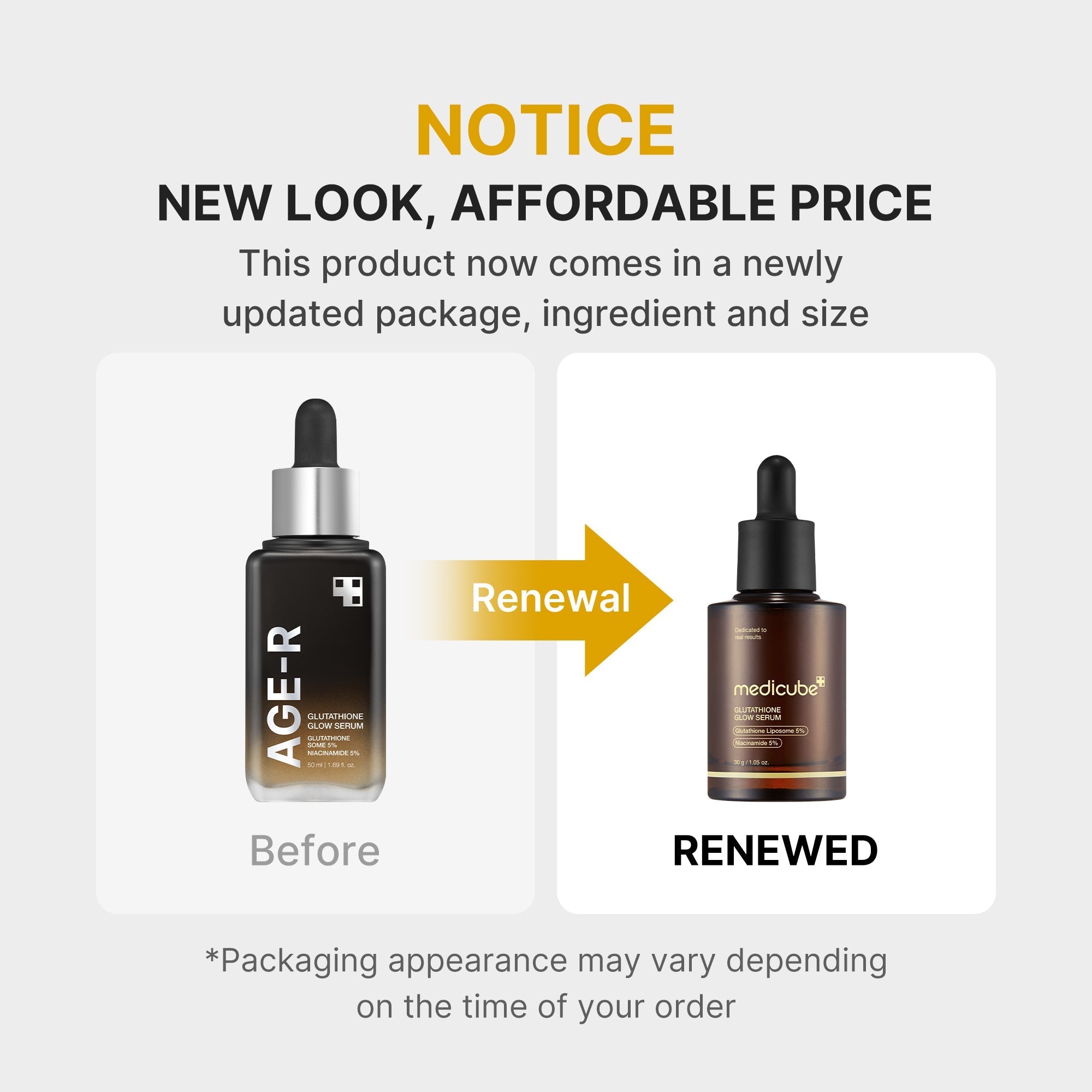 AGE-R Glutathione Glow Serum - Fresh-Looking Skin