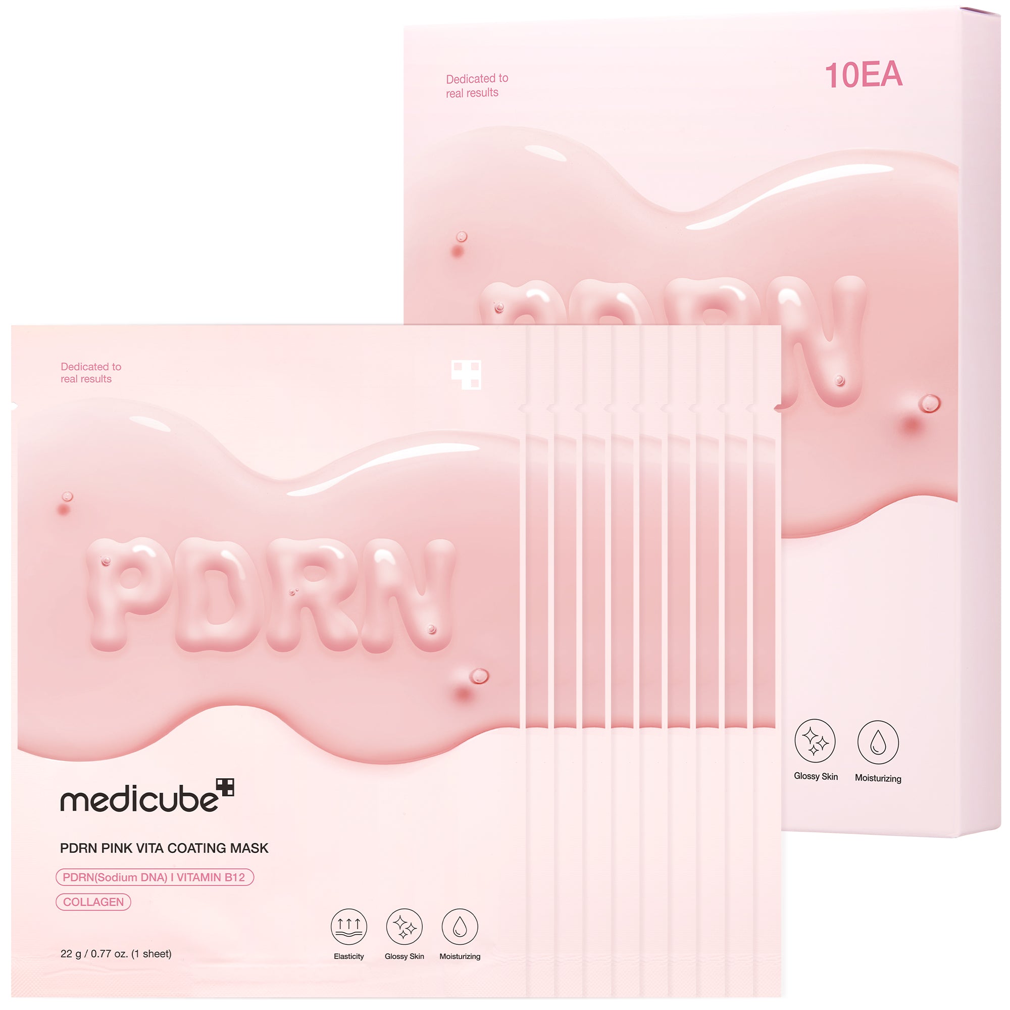 PDRN Pink Vita Coating Sheet Mask - Easy Glow Routine