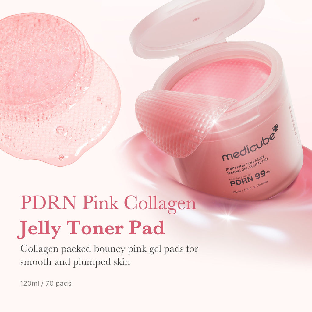 PDRN Pink Collagen Gel Toner Pad - Your Glow Care