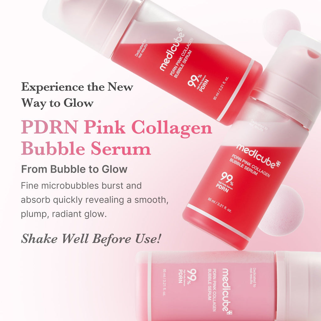 PDRN Pink Collagen Bubble Serum - Glow Care Made Easy