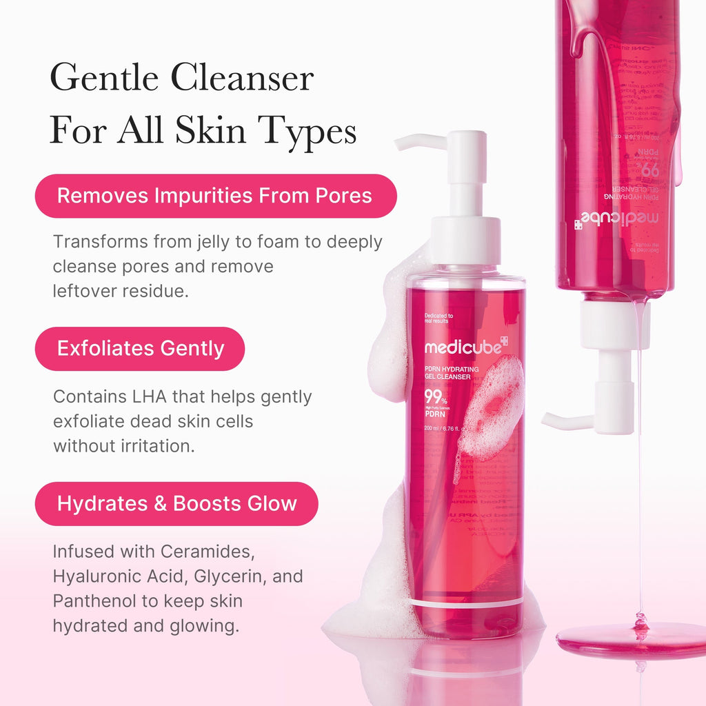 PDRN Pink Gel Cleanser - Glow Made Simple