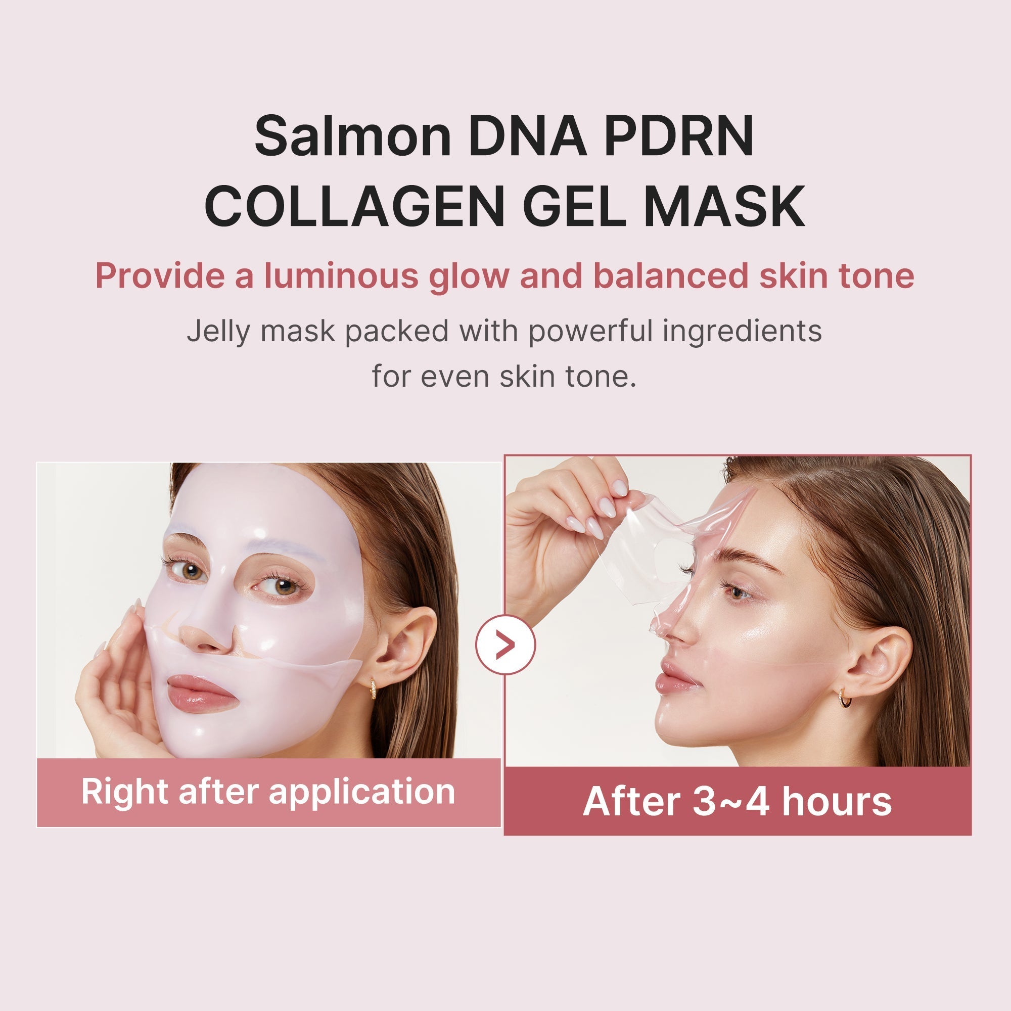 Salmon PDRN Pink Collagen Jelly Gel Mask - Beauty Care Daily