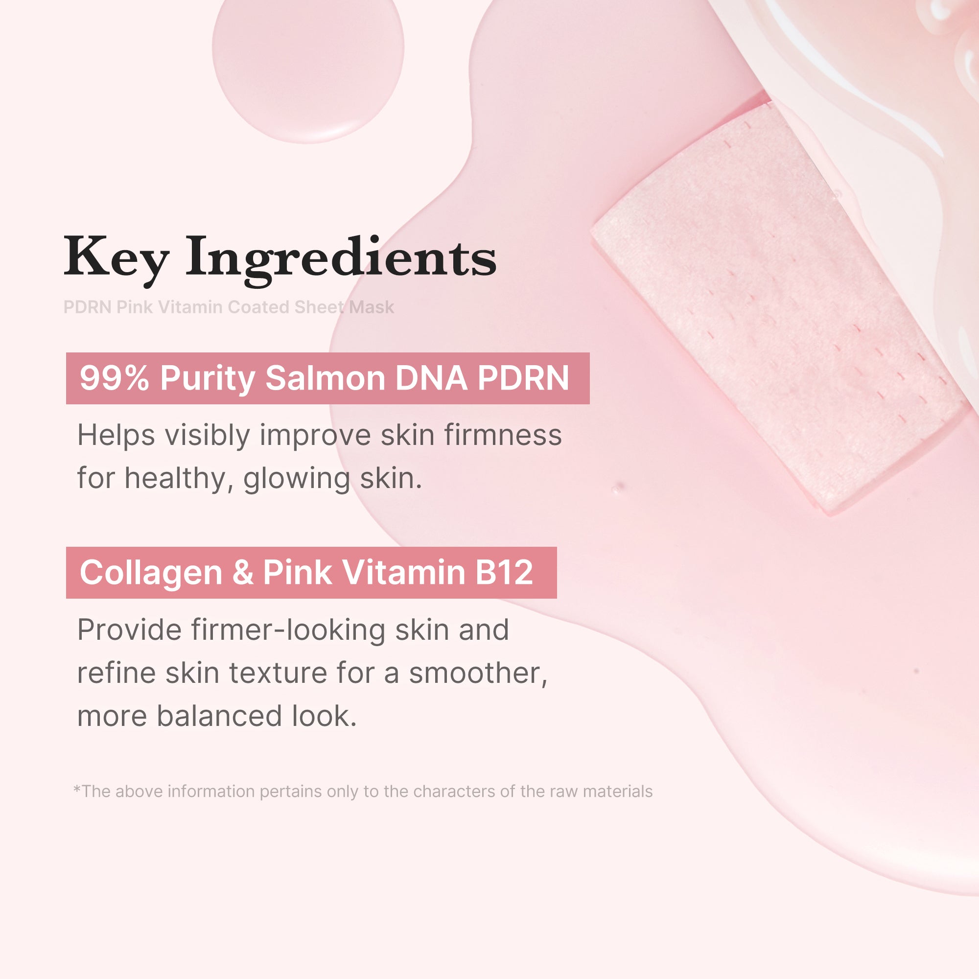 PDRN Pink Vita Coating Sheet Mask - Easy Glow Routine