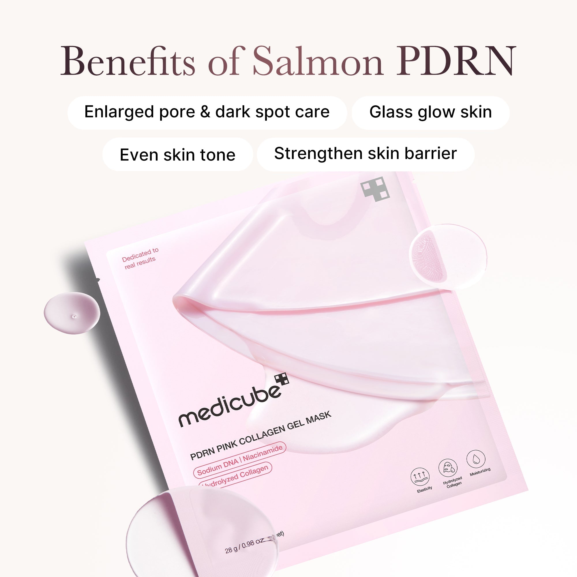 Salmon PDRN Pink Collagen Jelly Gel Mask - Beauty Care Daily