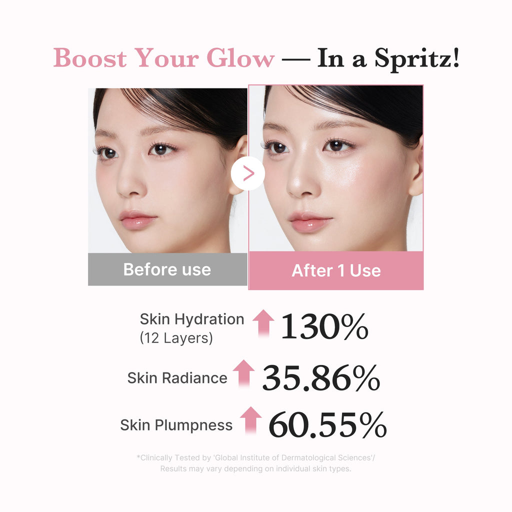 PDRN Pink Collagen Glow Jelly Mist Serum - Ready for Fresh Skin