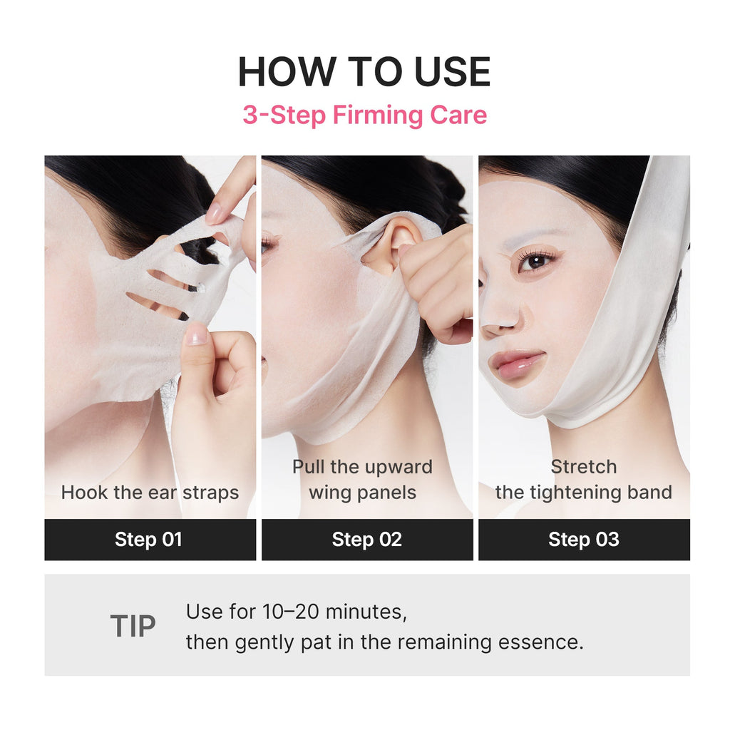 PDRN Pink Tension Up Mask - Soft Glow Look