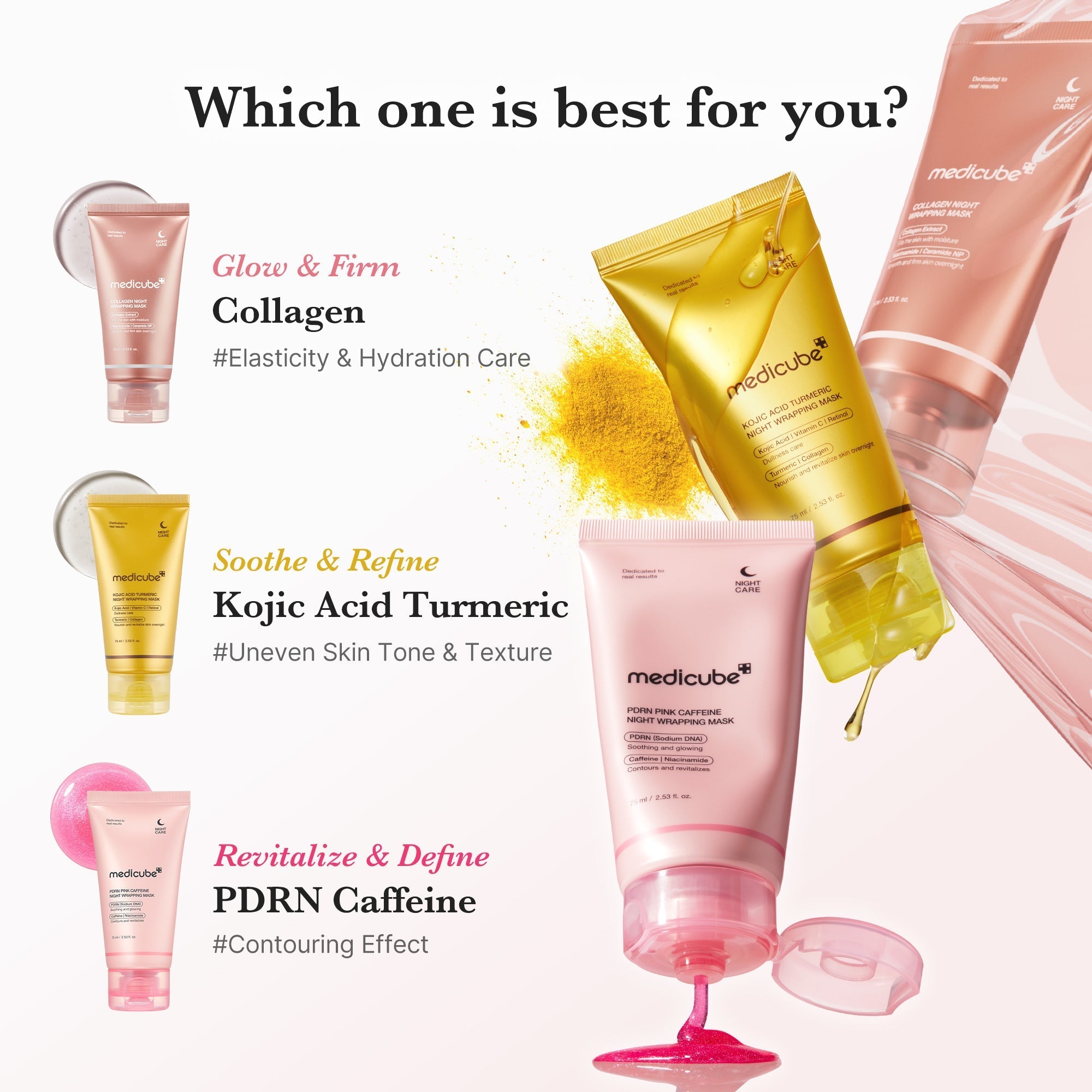 PDRN Pink Caffeine Overnight Wrapping Mask - Daily Care Favorites