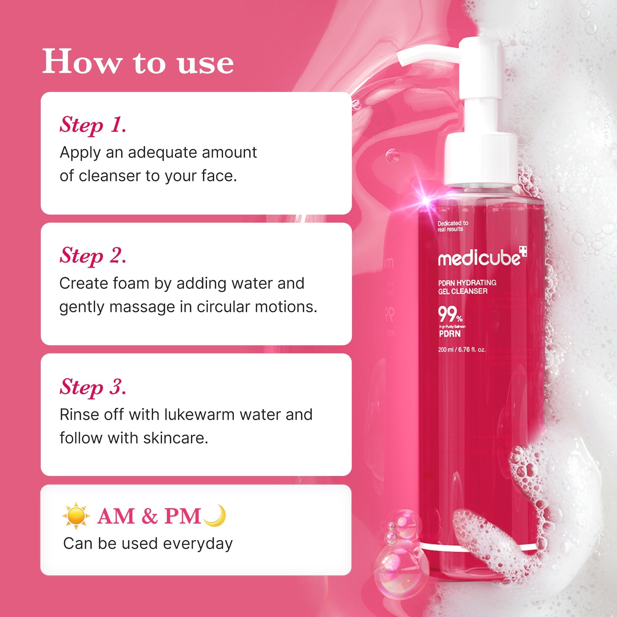 PDRN Pink Gel Cleanser - Glow Made Simple