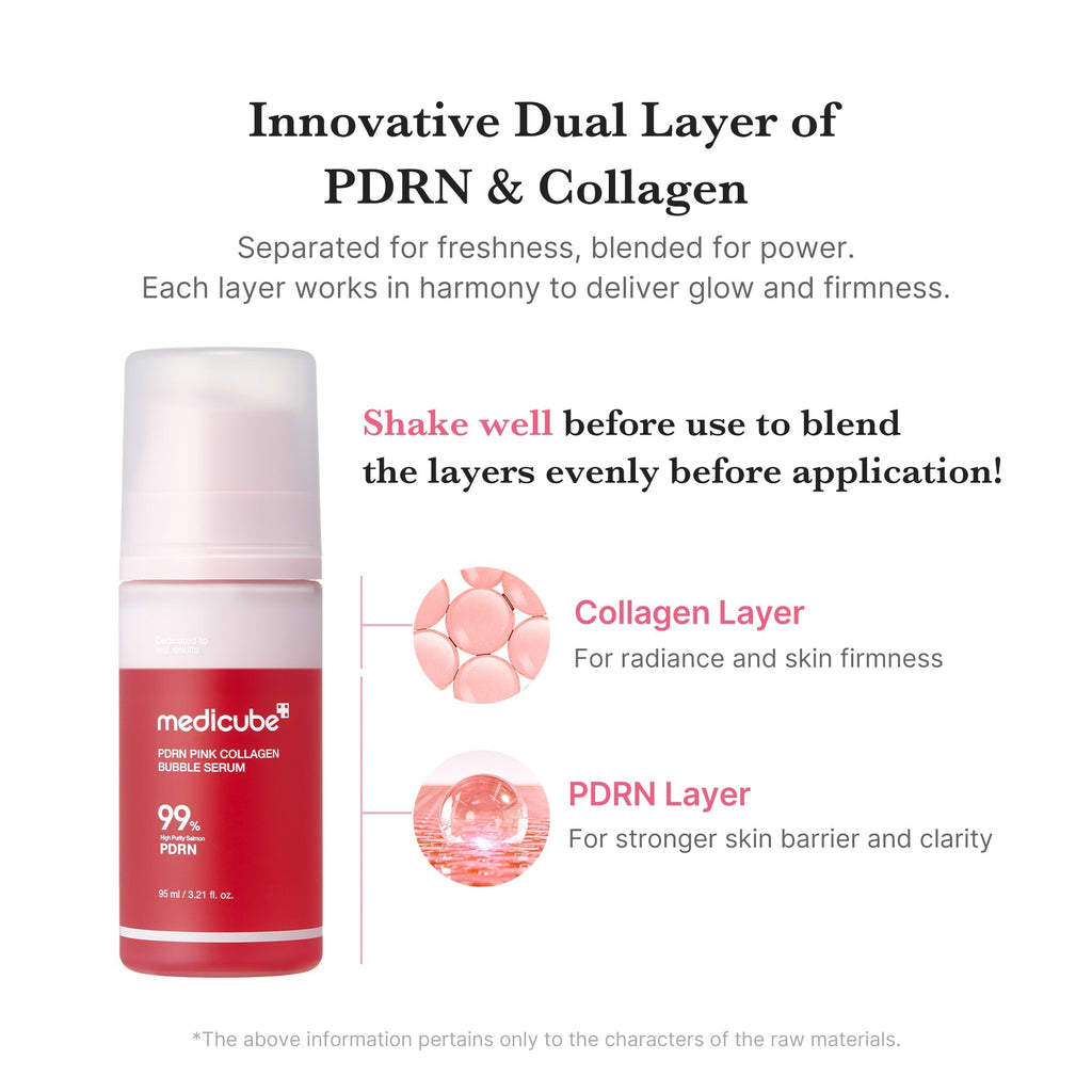 PDRN Pink Collagen Bubble Serum - Glow Care Made Easy