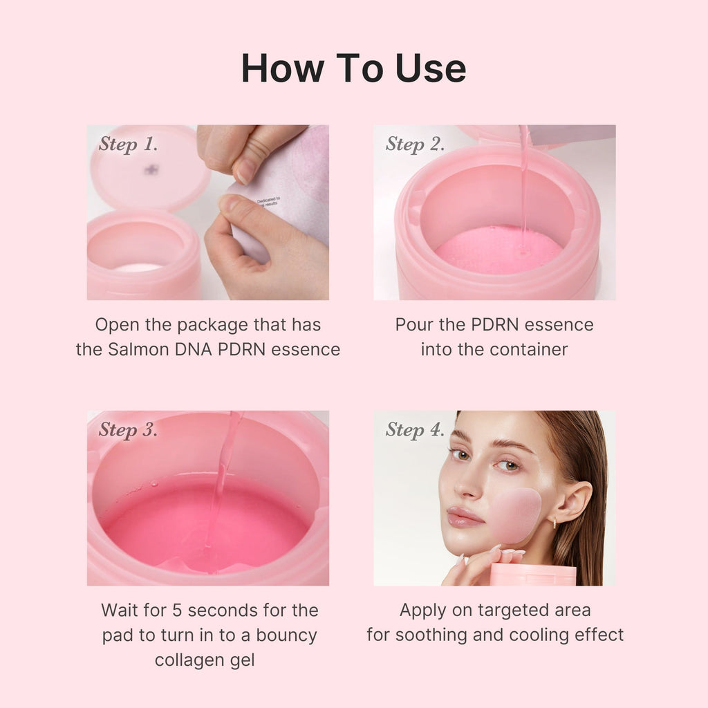 PDRN Pink Collagen Gel Toner Pad - Your Glow Care