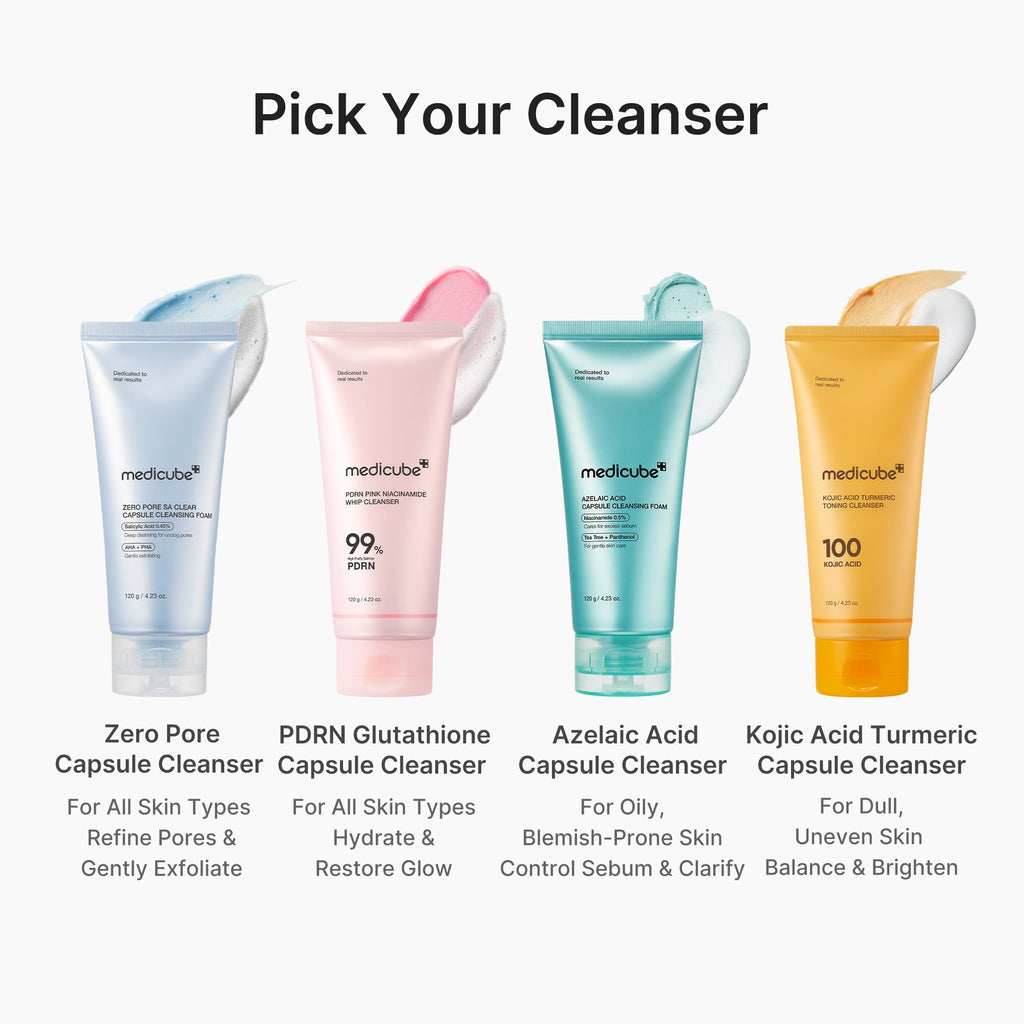 PDRN Pink Glutathione Capsule Foam Cleanser - Smooth Skin Routine