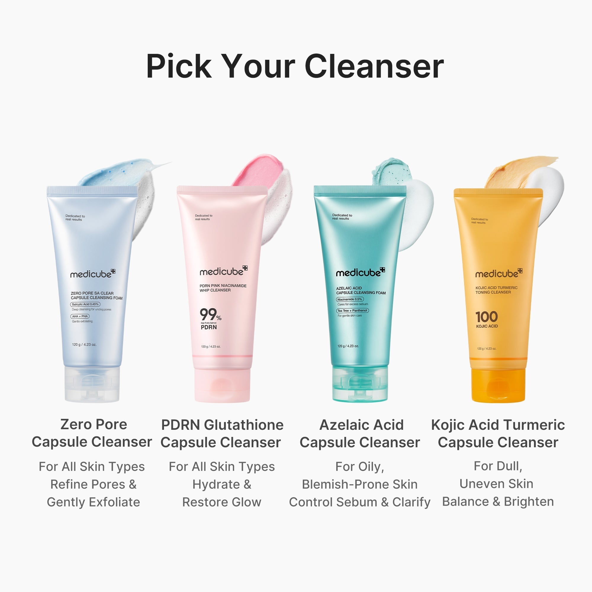 PDRN Pink Glutathione Capsule Foam Cleanser - Smooth Skin Routine