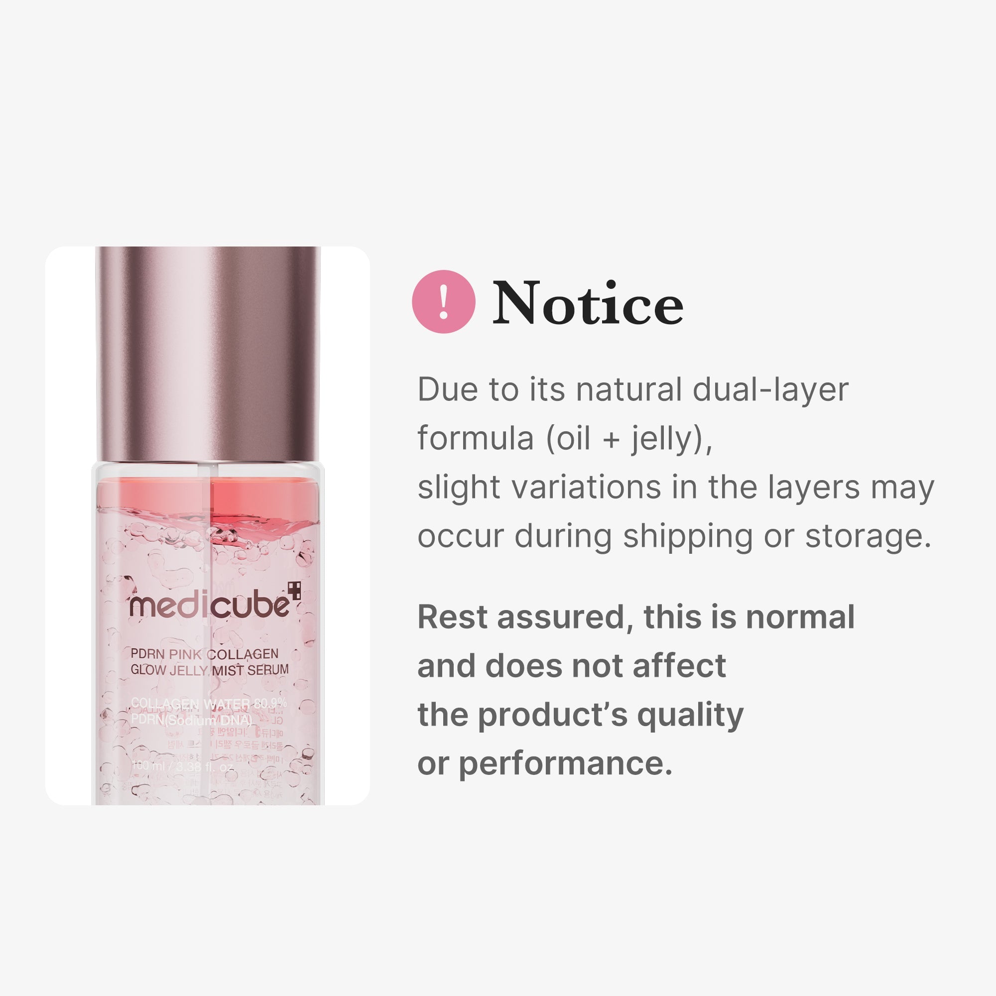 PDRN Pink Collagen Glow Jelly Mist Serum - Ready for Fresh Skin