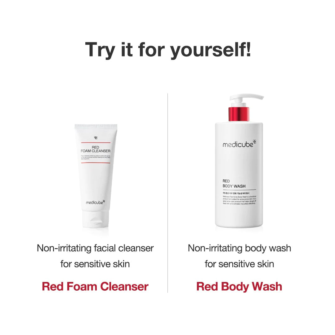 Red Body Wash - K-Beauty Essential
