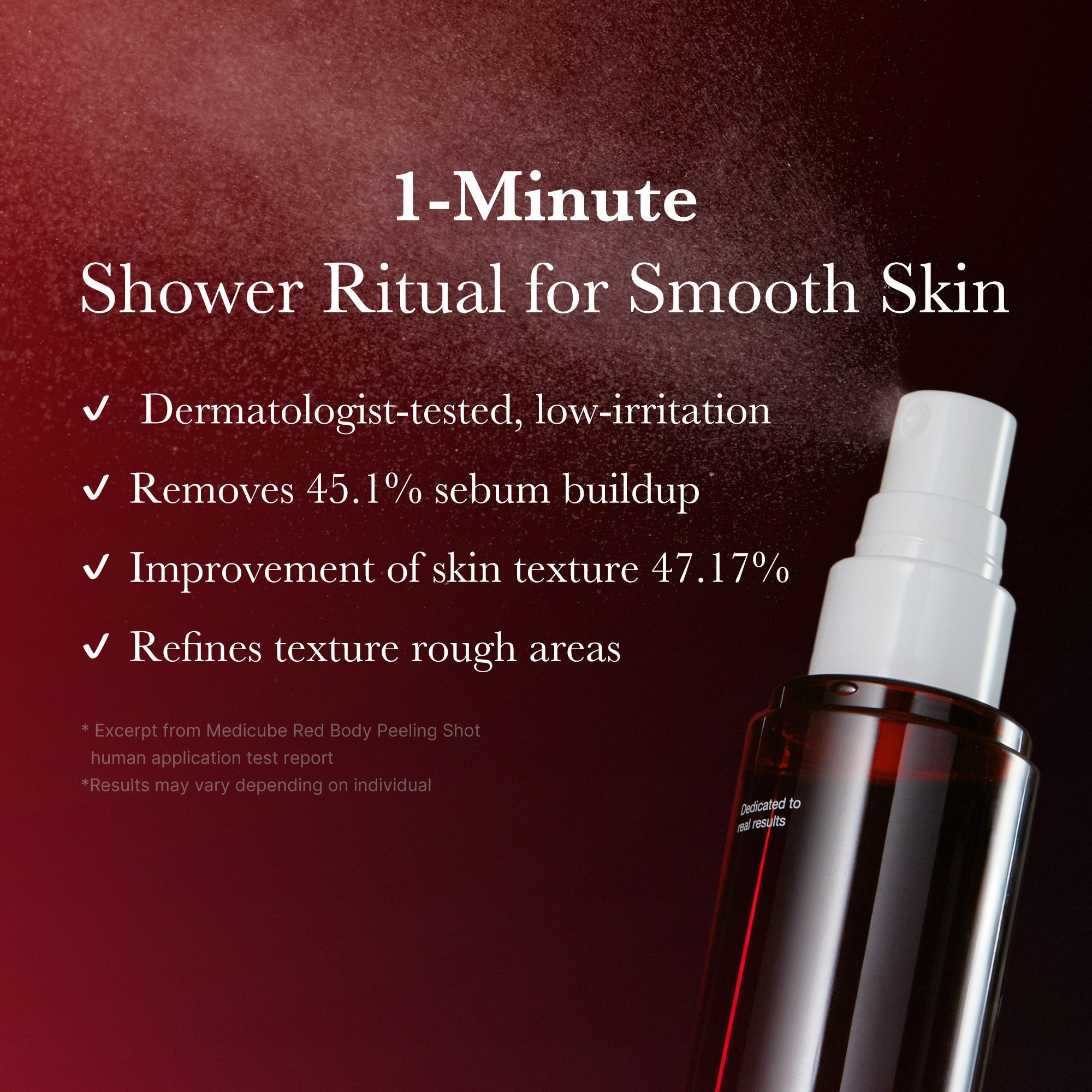 Red Body Peeling Shot Cleanser - Hydration Essential