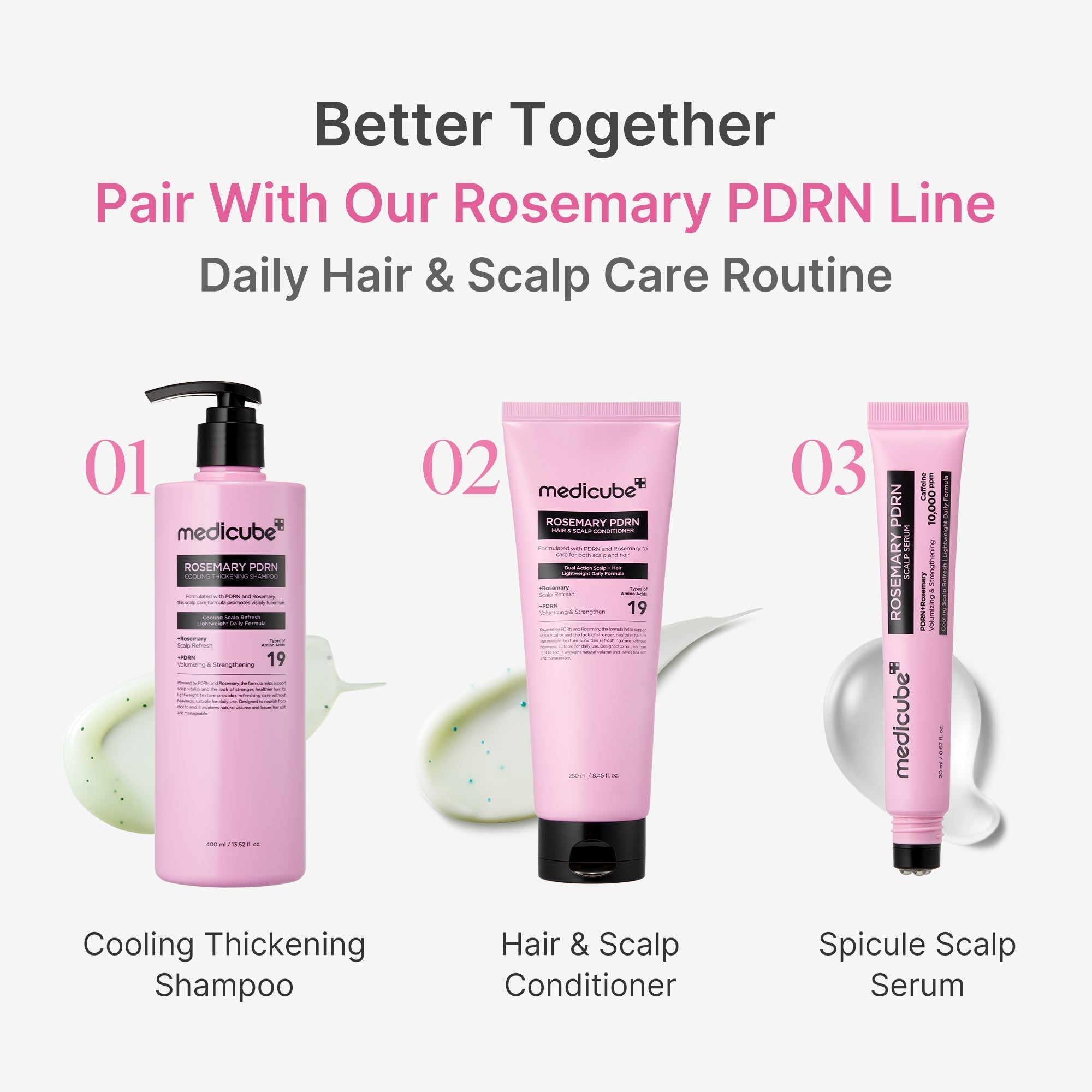 Rosemary PDRN Cooling Thickening Shampoo - Glow and Go